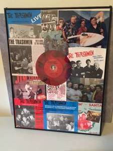 lot 22 image: The Trashmen Collage With Translucent Red Surfin Bird 45