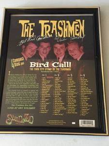 lot 46 image: The Trashmen Bird Call Framed Poster