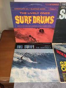 lot 94 image: Vintage Surfer Record Albums Lot
