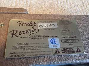 lot 105 image: Fender Reverb Amp (PR-263)