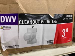DWV CLEANOUT PLUG TEE