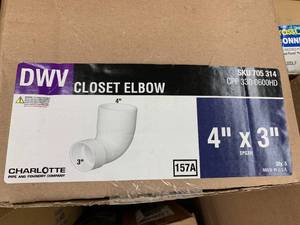 DWV CLOSET ELBOW