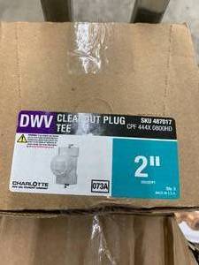 DWV CLEANOUT PLUG TEE