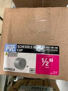 PRESSURE PVC SCHEDULE 40 CAPS