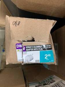 DWV SPIGOT X CLEANOUT ADAPTER WITH PLUG