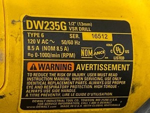 lot 16 image: DeWalt DW235G 12 VSR Electric Drill