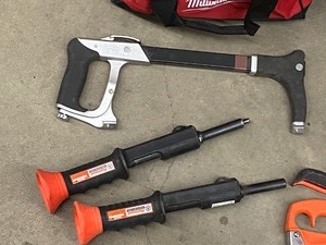 lot 20 image: Lot Of Assorted Hand Tools & Milwaukee Tool Bag