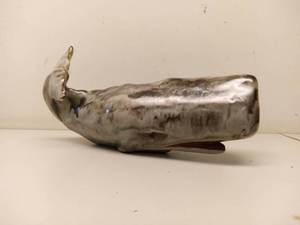 lot 32 image: Vintage 1970s Ceramic Whale Sculpture