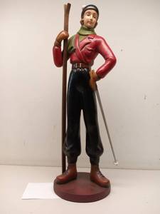 lot 11 image: Vintage 1940s Ski Resort Collectible Figure