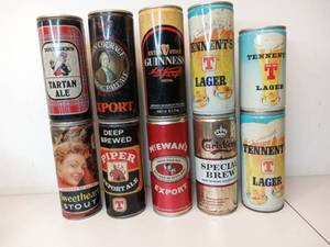 lot 99 image: Vintage Beer Cans
