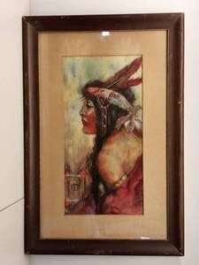 lot 148 image: Original Framed Drawing by Nathryn Lott
