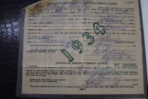 Old Fishing licenses
