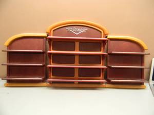 lot 3 image: FRANKLIN MINT - 2 DISPLAY SHELVES FOR CARS OF THE 50s - PLUS 1 ADDITIONAL 2 PIECE SHELF - NICE - SEE PICTURES
