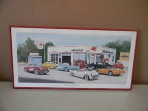 lot 13 image: ARLEN OLSON AMERICAS SPORTSCAR PROFESSIONALLY FRAMED - 42 OF 500 SIGNED PIECE -  AWESOME PIECE - APPROX 28 BY 14 - SEE PICTURES