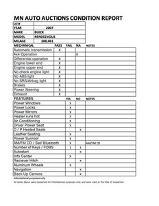 lot 77 image: 2007 Buick Rendezvous