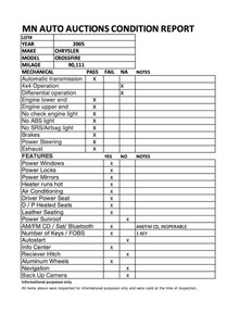 lot 54 image: 2005 Chrysler Crossfire (BUILT BY MERCEDES)