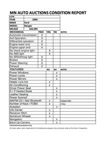 lot 58 image: 2000 Ford Ranger XLT Step Side 4x4 - 146,494 Miles -