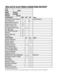 lot 63 image: 2009 Dodge Caliber SE - 2 OWNERS - 5-SPEED MANUAL