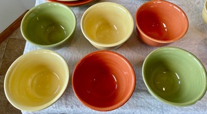 lot 110 image: Bright Colored Corsica Home Dinnerware