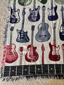 lot 163 image: Rug Barn Decorative Guitar Blanket