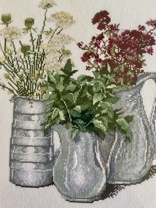 lot 322 image: Cross Stitched Framed Art