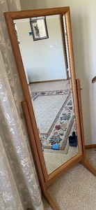 lot 324 image: Pleasing Full Length Mirror on a Stand