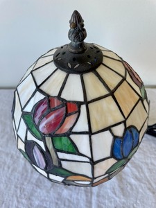 lot 272 image: Petite Stained Glass Lamp