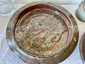 lot 269 image: Pottery Items and an Etched Glass Stein