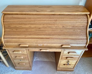 lot 344 image: Awesome Roll Top Desk