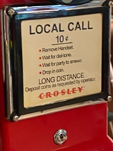 lot 11 image: Reproduction Crosley Pay Phone