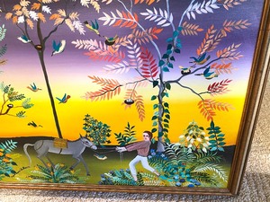 lot 14 image: Folk Art Painting