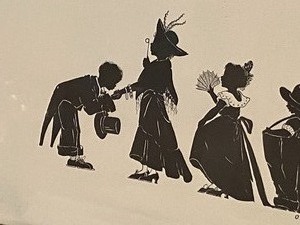 lot 18 image: Fun Framed Silhouette Framed Picture