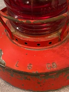 lot 28 image: Vintage Handlan Red Lantern