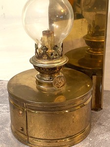 lot 35 image: Replica- Classic Welsh Miners Lamp