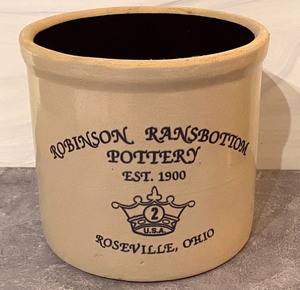 lot 36 image: Two Gallon Crock Robinson Ransbottom Pottery