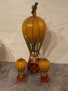 lot 40 image: Department 56 and Lenox Hot Air Balloon FigurinesOrnaments