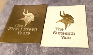 lot 75 image: Minnesota Viking  Vintage Book and Booklets