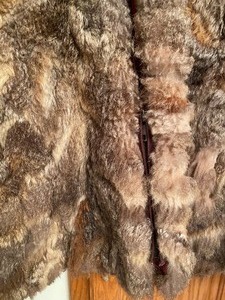 lot 87 image: Ladies Zip Up Fur Coat