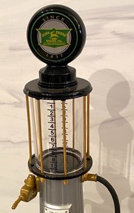 lot 201 image: Collectible John Deere Gas Pump by Gear Box