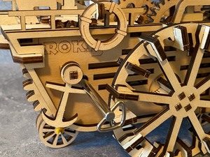 lot 252 image: ROKR Wooden Blimp Puzzle Assembled