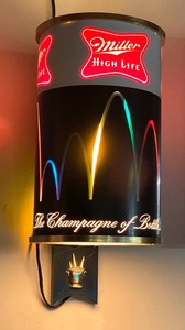 lot 262A image: Two Miller High Life Light Up Wall Lights