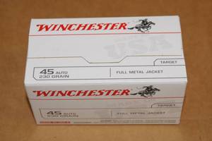 100 Winchester .45 Auto 230 Gr FMJ Ammo