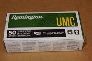 50 Remington UMC .40 S&W 180 Gr FMJ Ammo