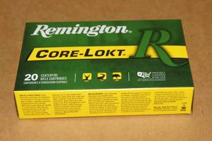 20 Remington .30-06 Sprg 180 Gr Core-Lokt PSP Ammo