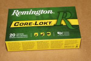 20 Remington .30-06 Sprg 180 Gr Core-Lokt PSP Ammo