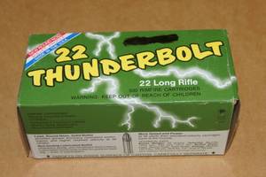500 Remington 22 Thunderbolt .22 LR RN Ammo