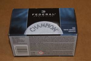 500 Federal Champion .22 LR 40 Gr Solid Ammo