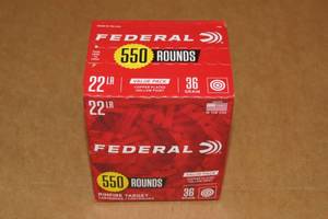 550 Federal .22 LR 36 Gr HP Ammo