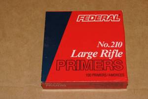 100 Federal No 210 Large Rifle Primers