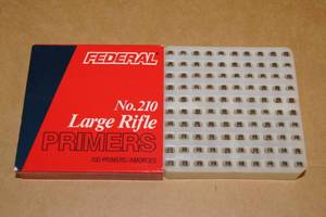 100 Federal No 210 Large Rifle Primers